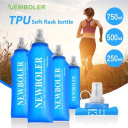 750ml garrafa de água tpu dobrável garrafa macia esporte garrafa de água saco de água dobrável garrafa de água correndo acampamento caminhadas - Image 1