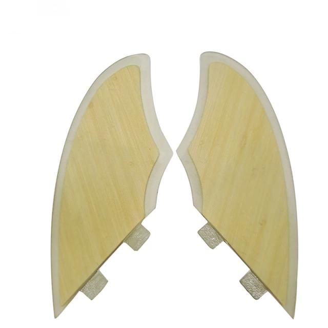 Fins Twin Bamboo Fiber UPSURF-Keel para Pranchas de Surf Fish e Shortboard