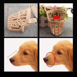 Focinho de treinamento ajustável para cães, anti-morder, cão, cachorro, tipo cesta, controle de mordida, tamanho S - Image 4
