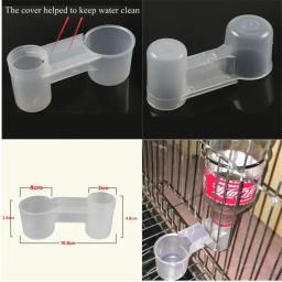 Plastic Pet Bird Bebedor Alimentador, Copo Garrafa De Água, Gato, Galinha, Pombo, Papagaio, Hamster, Bico Duplo, Guia para Jardim Familiar - Image 4