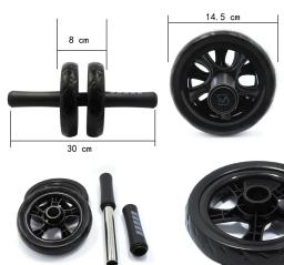 Equipamento de fitness com rolo abs de grande qualidade, 15cm, mudo, antiderrapante, roda abdominal, exercício ab, treino, academia, músculo - Image 4