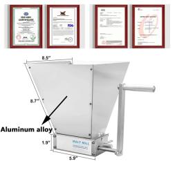 Moedor de cevada de aço inoxidável Triturador de malte, Moinho de grãos para cerveja Home Brewing, Ferramentas manuais do moinho do malte, 2 Rollers Homebrew - Image 2