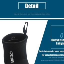 Neoprene Mergulho Meias para Snorkeling, Calor Antiderrapante Impermeável, Equipamento de Natação, 2mm, 1 Par - Image 4