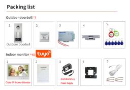 WiFi Doorbell Video Intercom, Campainha com Câmera de Desbloqueio Rfid, Tuya Smart Home Security, 9 "Telas, 8 10 12 - Image 6
