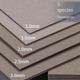 Papelão de Papel Rígido para Artesanato DIY, Cartão, Pacote Álbum, Folhas de Papel Kraft A5, Papel A4 Grosso, Cinza e Branco, Alta Qualidade, 1-2mm - Image 2