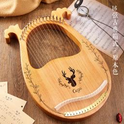 Madeira Mogno Lira Harpa Com Ferramentas Pickup Tuning Instrumentos Musicais Rena 19 Cordas/16 Cordas Lira/10 Cordas - Image 4