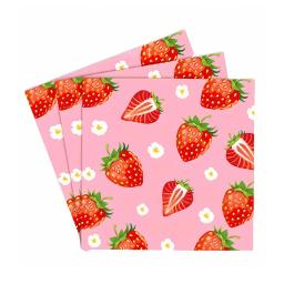 Morango e Frutas Placas De Festa Temáticas, Copos De Papel, Tecidos, Toalhas De Mesa, Decorações De Festa De Aniversário Das Crianças, Decorações Das Meninas - Image 3