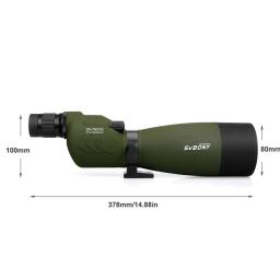 SVBONY-Telescópio Zoom impermeável, SV17, 25-75x70 Spotting Scope, Spyglass, FMC BAK4 Prisma, poderoso monocular, binocular para o alvo - Image 4