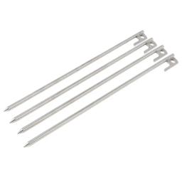 Estacas para barracas de aço resistentes, pegs de terra sólida, pegs ao ar livre, escalada, camping, caminhadas, jardinagem, 40cm, 4pcs - Image 2
