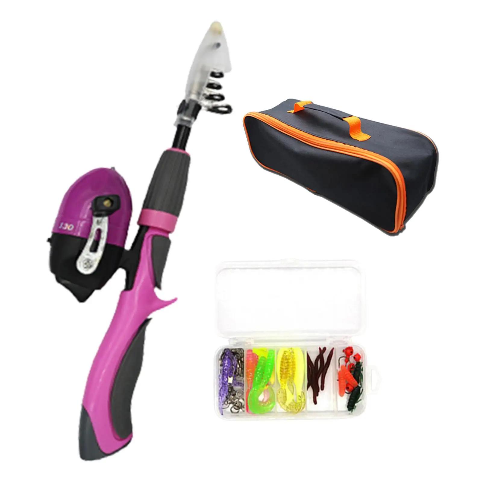 Pesca Rod e Reel Combo com carretel de pesca para crianças, viajando pólo para meninos e meninas, crianças e jovens - Image 1
