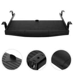 Ajustável sob mesa teclado bandeja, suporte ajustável, gaveta, plataforma de slideout ergonômico, fonte do teclado do computador - Image 1