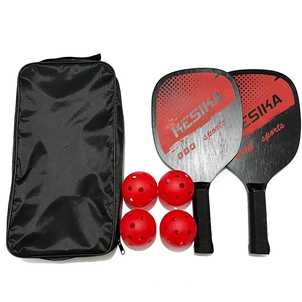 Pickle Paddles Raquetes e 4 Ball Kits, raquete leve para tênis interior e exterior, suprimentos de equipamentos esportivos, 2pcs - Image 1