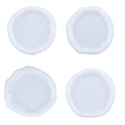 Ore Forma Edge Coasters Mold Set, Molde de resina epóxi, Bandeja de resina grande, Sílica Gel, DIY Craft, 4Pcs - Image 6