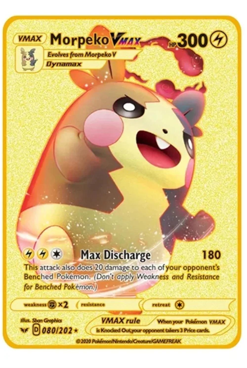Arceus Vmax Pokemon Metal Cartões, DIY Game Collection Cartões, Ouro Edição Limitada, Pikachu Charizard, Presente Kids, Ponto 10000 - Image 1