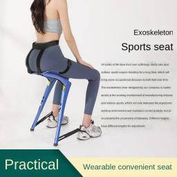 Cadeira e tamborete portáteis Wearable, Adequado para trabalhadores de campo ao ar livre, Extrusão necessária, Cadeira - Image 2