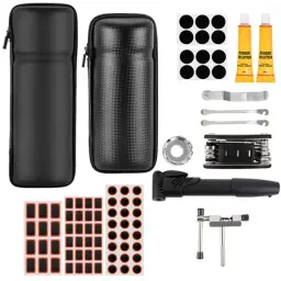 Kit de reparo de bicicleta kit de remendo de pneu acessórios de bicicleta kit de remendo de pneu manutenção básica kit de ferramentas de bicicleta para bicicletas de montanha de estrada - Image 1