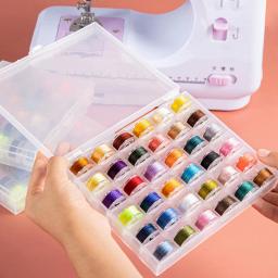 Conjunto De Caixa De Bobinas De Costura, Multicolor, Carretel De Linha, Carretéis De Máquina De Ponto, Acessórios De Costura - Image 5