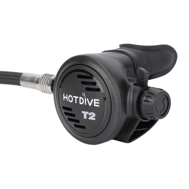 Regulador de Respiração HOTDIVE T2 Balanceado Ajustável para Mergulho com Mangueira Inclusa