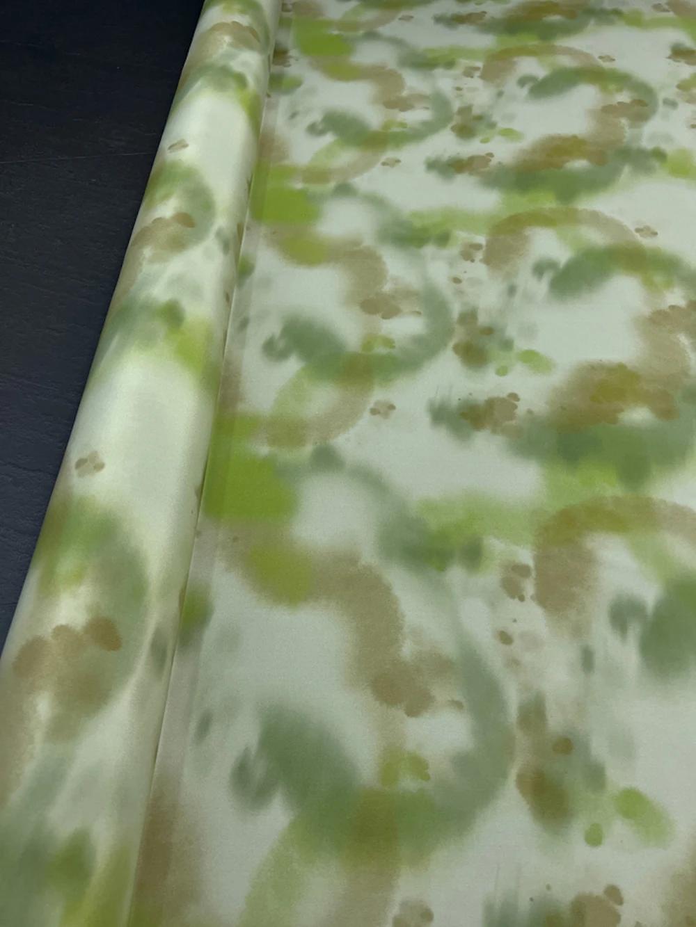 Tecido Crepe Stretch de seda impressa, Material para Camisa e Vestidos, 100% Seda Pura, 18momme Largura, 140cm, Atacado, 2310 - Image 1