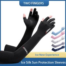 Luvas de manga longa anti-UV para homens e mulheres, manga de braço respirável, esporte ciclismo, luva fria, verão - Image 1