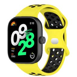 Silicone Sport Pulseira para Xiaomi Redmi Watch 4, Pulseira Respirável, Pulseira Confortável, Pulseira Inteligente - Image 2