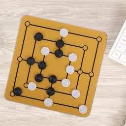 9 peças tabuleiro de xadrez morris família diversão estratégia de borracha para crianças mouse pad portátil mesa reunião festival presente engraçado - Image 3