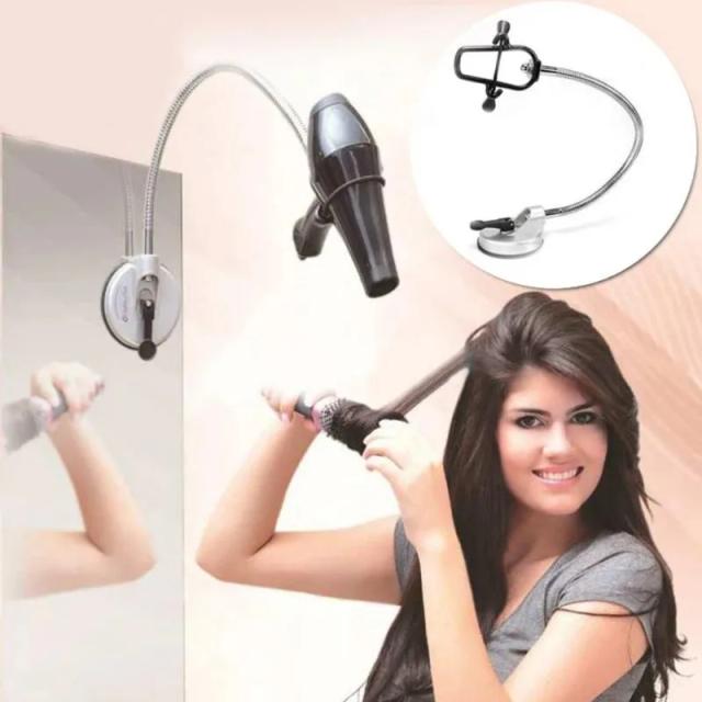 Secador de Cabelo Mãos Livres com Suporte Rotativo 360º - Organizador de Mesa para Pet Grooming com Ventosa