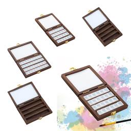 Caixa De Paleta De Aquarela Caixa De Paleta De Tinta, Bandeja De Tinta, Área De Mistura, Portátil, Vazio, Pintores - Image 1