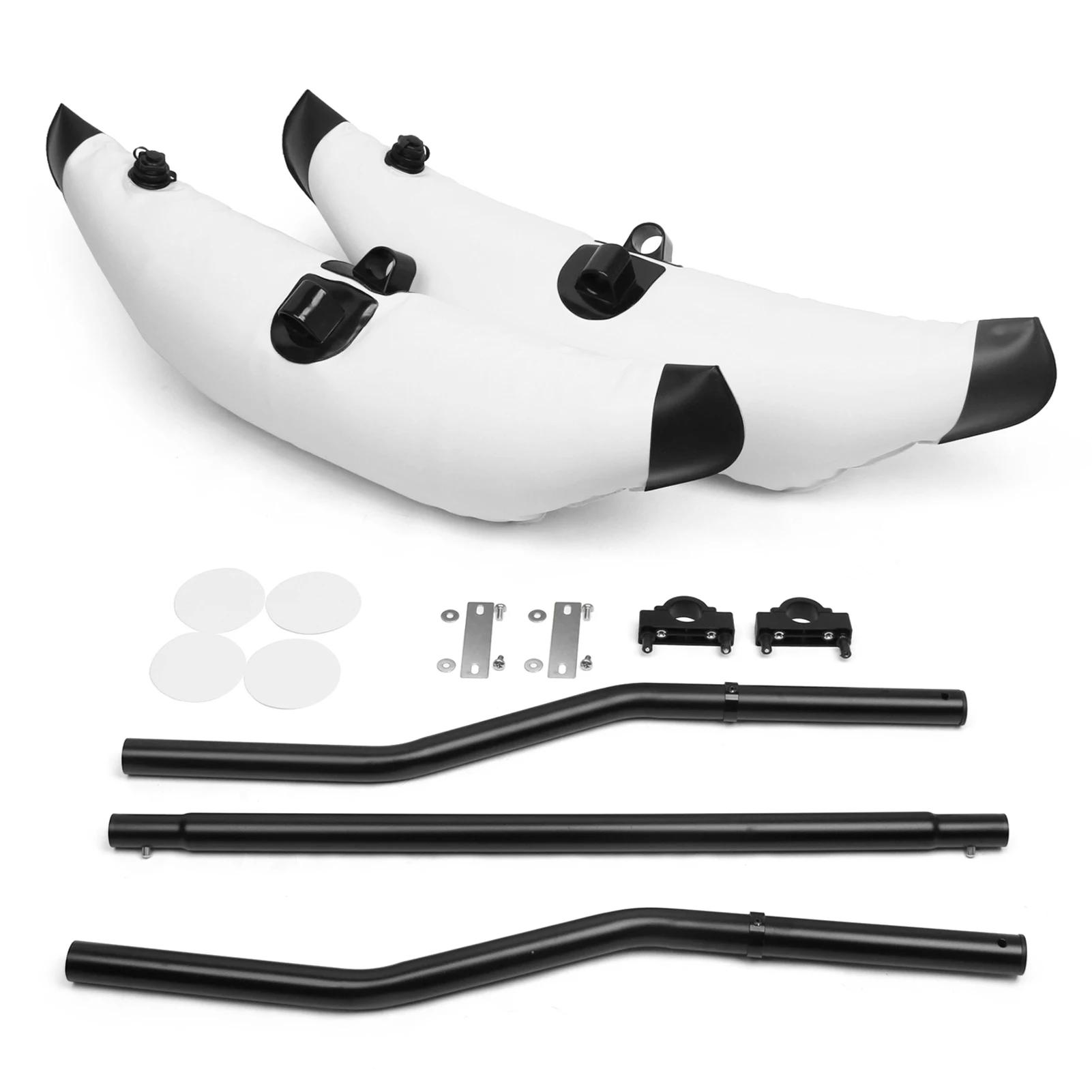Caiaque pvc inflável outrigger flutuador com braços de ajudante haste caiaque barco de pesca em pé sistema estabilizador kit - Image 1