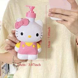 Sanrio Olá Kitty Garrafa De Sabão Dos Desenhos Animados, Garrafa De Imprensa De Desinfetante Para Mão Infantil, Refil De Gel De Banho, Modelo Kt - Image 5