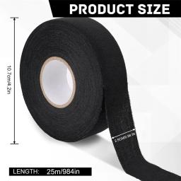1 rolo de fita de hóquei 2.5cm x 25m, fita de pano multiuso, fita de aderência para bastão de lacrosse, tacos de beisebol e softball, raquetes, tração - Image 4