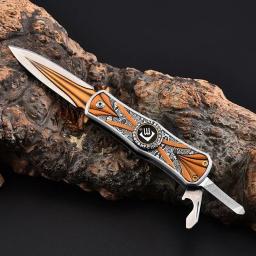Folding Fidget Spinner Faca para Camping, Pocket Knife, Facas de caça, Gyro Type, Ferramentas de sobrevivência ao ar livre - Image 5