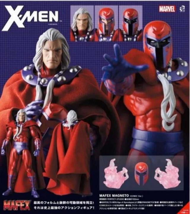 Coleção de Figuras de Ação X-Men Anime - Mafex NO.128 Original Apocalypse e Magneto - Presente Perfeito de Natal para Crianças, Em Estoque