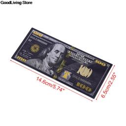 Dólares comemorativos para cédulas, 1 peça, folha de ouro preto antigo, usd 100, moeda, decoração de cédulas, dinheiro falso - Image 6