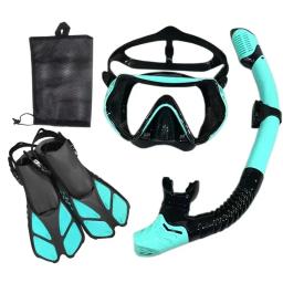 Snorkel Mergulho Máscara e Óculos Conjunto para Adulto, Tubo De Natação, Unisex - Image 1