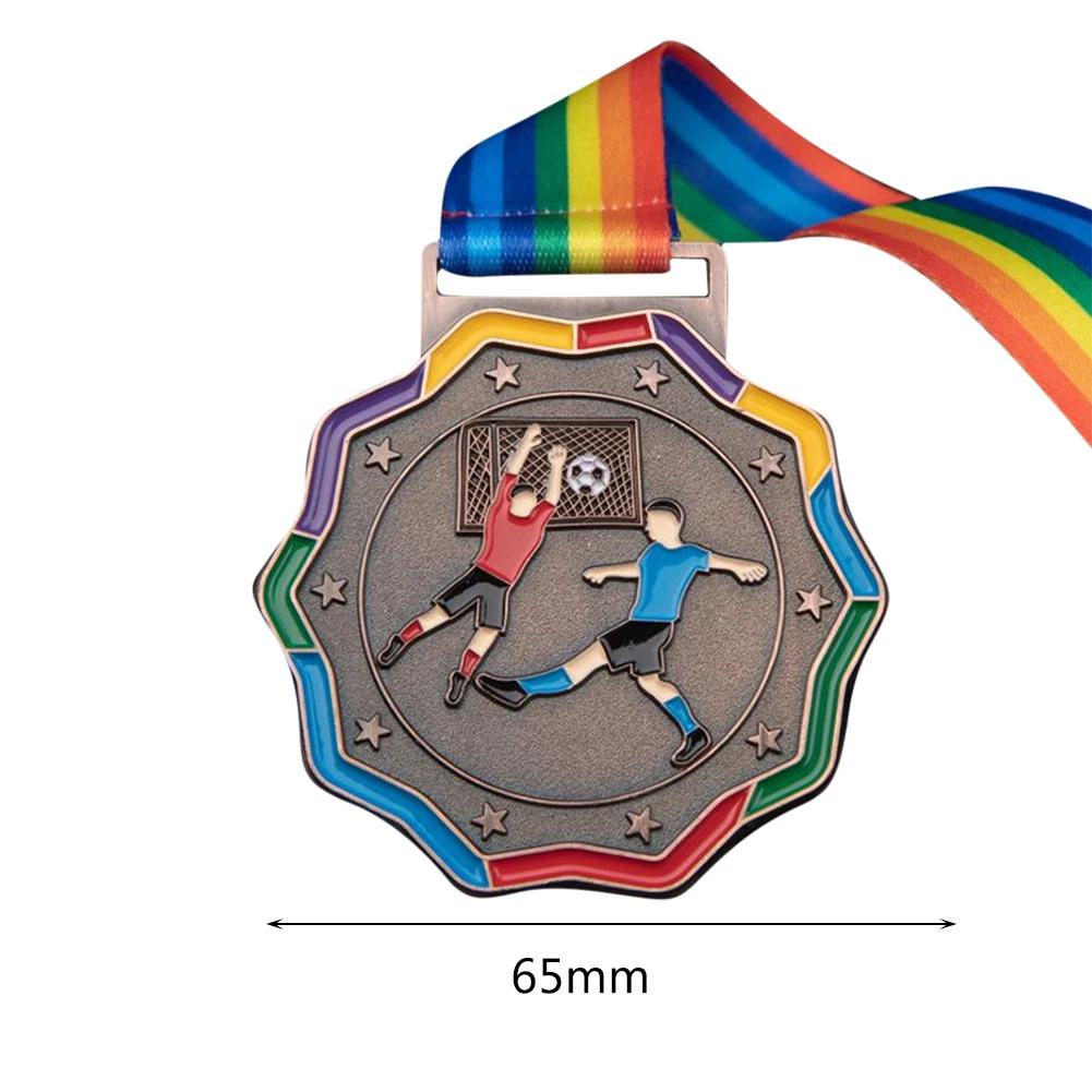 Troféu copo vencedor torneios de carnaval competições de metal prêmio adereços medalhas de futebol para crianças e adultos vencedores - Image 1