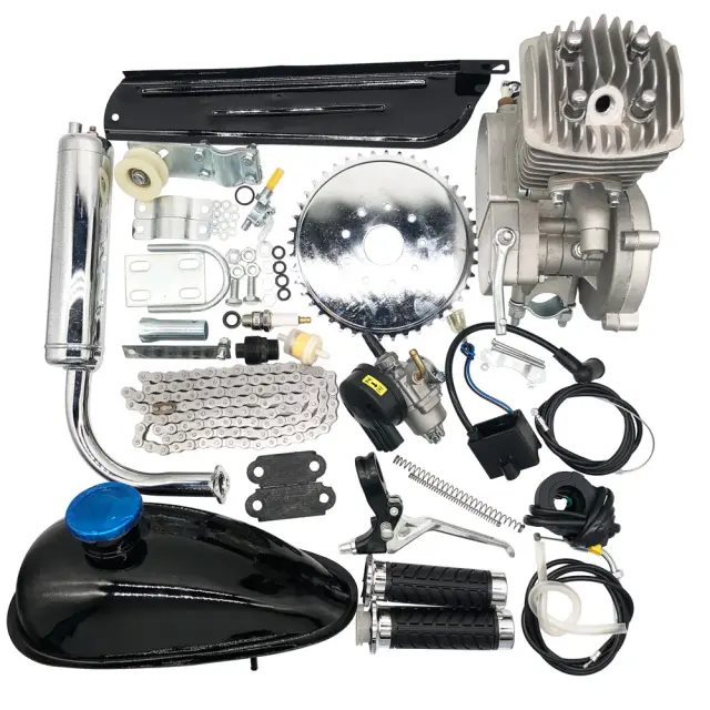 Kits de Motorizar Bicicleta: Conjunto Elétrico Completo 80cc 2 Tempos para Mountain Bike DIY