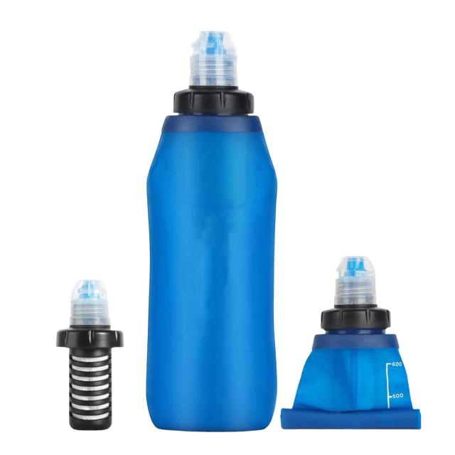 Garrafa Purificadora de Água para Sobrevivência: Filtro Portátil Ideal para Acampamentos e Caminhadas