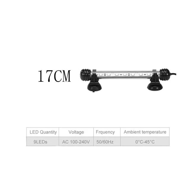 Iluminação Submersível LED para Aquários - Lâmpada Impermeável com Clip USB para Tanques de Peixes e Decoração Aquática