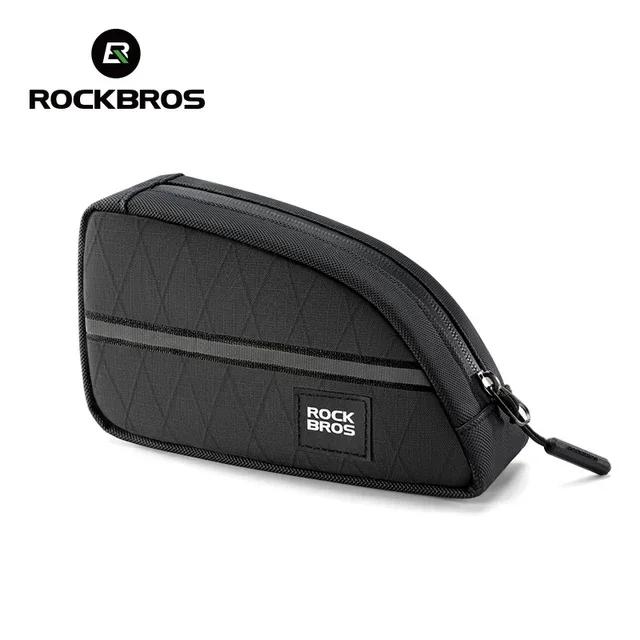 Rockbros sacos de bicicleta portáteis para bicicleta dobrável brompton náilon triângulo tubo saco viagem casual ferramentas saco acessório da bicicleta