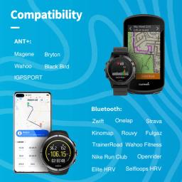 Geoid hs500 freqüência cardíaca com coração no peito bluetooth ant + bicicleta ciclismo computador sem fio saúde fitness para garmin - Image 5