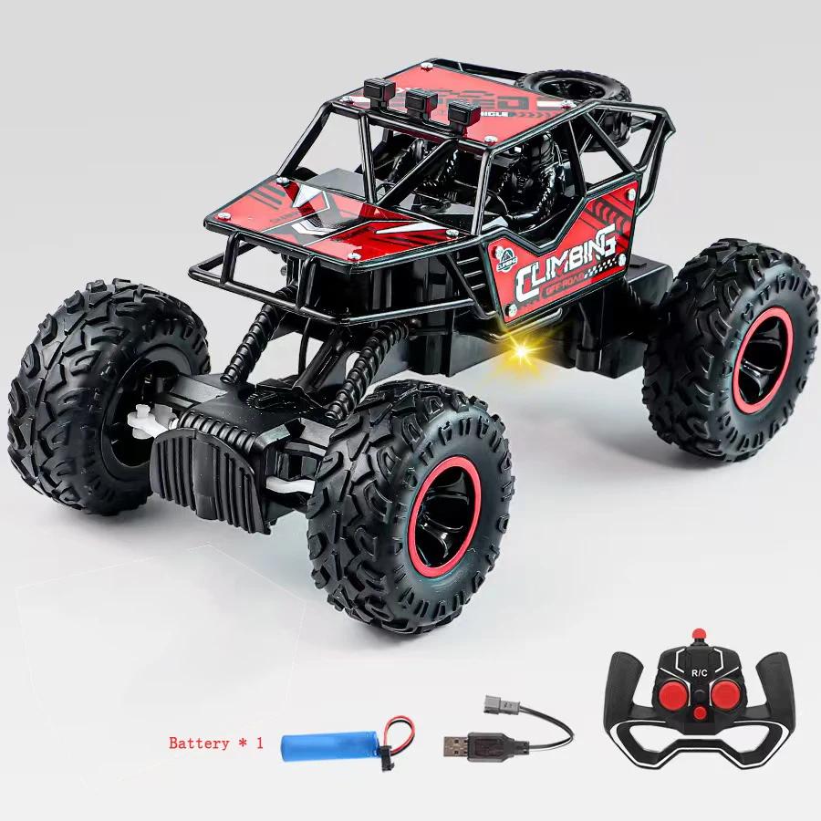 Novo carro rc 1:16 2wd com luz led 2.4g 20 km/h alta velocidade fora de estrada escalada carro de controle remoto brinquedo presentes para meninos meninas crianças - Image 1