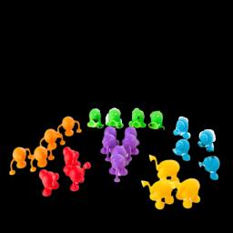 Mini Ventosa Boneca para Crianças, Otário Novidade, Marinho, Terra, Estranho, Animal, Cupule, Modelo de Cápsula, Action Toy, Puppet Figure, Novidade - Image 1