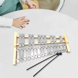 Xilofone profissional compacto com balizas, 25 chaves Glockenspiel, presentes portáteis para crianças e adultos, moldura de madeira, instrumento musical - Image 5