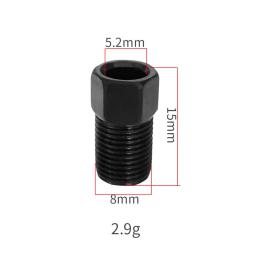 Parafuso de mangueira hidráulica para Shimano, GUIA ÁVIDO, 5mm, Cabo Preto, Parafuso oco para freio a óleo de bicicleta, Junta de tubulação de óleo - Image 4