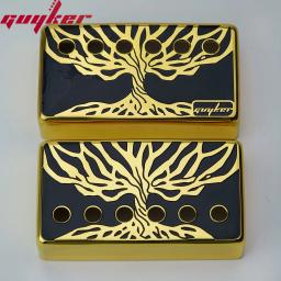 Guyker-Humbucker Captador Capa para Guitarra Elétrica, Ponte Cupronickel e Pescoço Pickups Frame Set, Pole Spacing, 50mm e 52mm, LP - Image 5