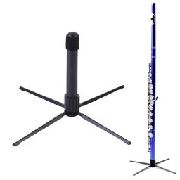 Dobrável Metal Leg Holder para Flauta Clarinete, Quadripé Stand, Rest Base, Flauta Clarinete - Image 3