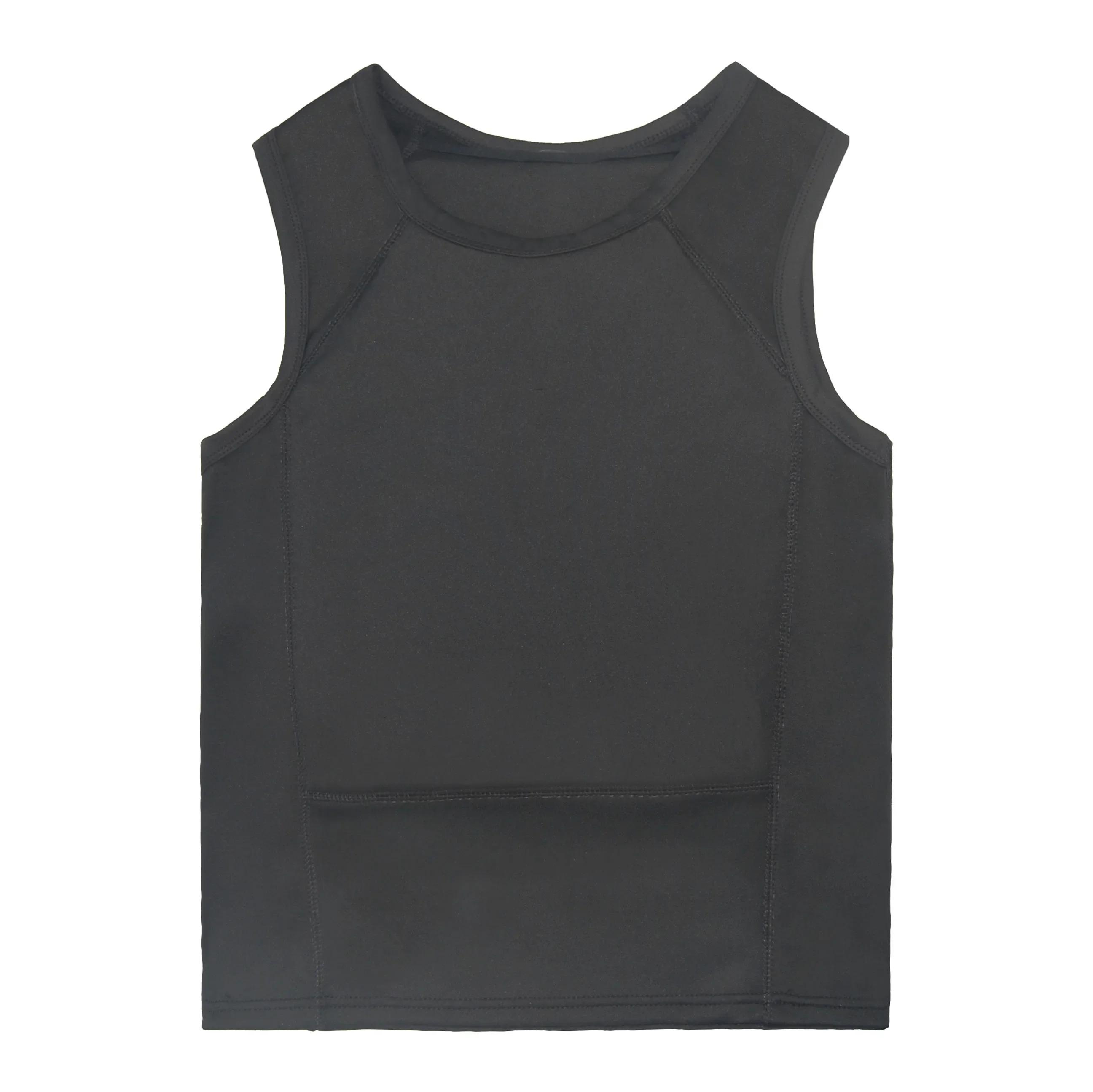Ultra-confortável colete à prova de balas, roupas leves, Oculto dentro desgaste, Soft Anti-bala camiseta, Roupa escondida, Nível IIIA - Image 1