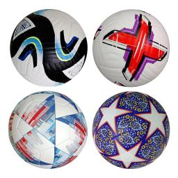 Bolas de futebol multicoloridas do couro do plutônio, brinquedos ao ar livre, fósforo oficial, exterior, costura, futebol, tamanho 5 - Image 1