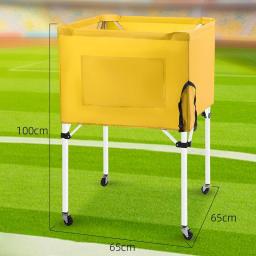 Caixa de armazenamento de bola versátil prático esportes gaiola de bola rolando carrinho de bola dobrável para vôlei garagem futebol ginásio tênis - Image 4